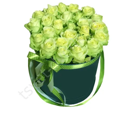 Заказать 25 розовых роз в шляпной коробке \"Меган\" в Киеве