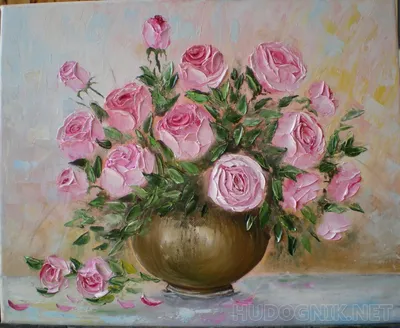 Букет из роз в вазе - заказать доставку цветов в Москве от Leto Flowers