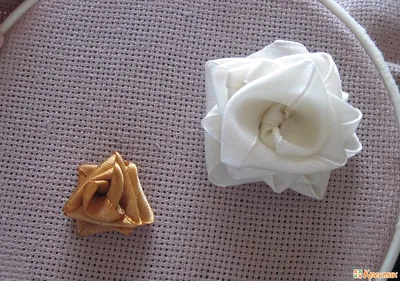 Наборы и принты для вышивки лентами - серия \"Розы\" - Вышивка лентами и  домашний текстиль ручной работы