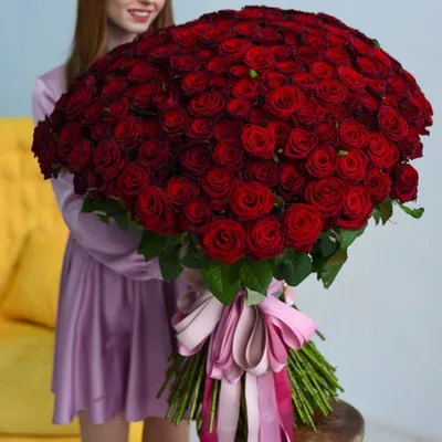 Розы 120 см 51 штука - Доставкой цветов в Москве! 117665 товаров! Цены от  487 руб. Цветы Тут