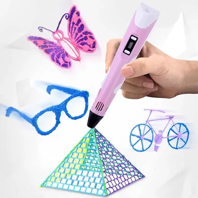 3D ручка \"3D Pen-2\" с дисплеем купить со скидкой в Москве