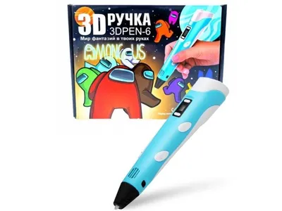 3Д Ручка с ЖК-дисплеем (3D Pen-2) + набор пластика. Цена 390 грн. Купить  Оригинал.
