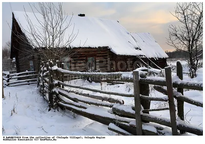 Русская деревня зимой (60 фото) - 60 фото