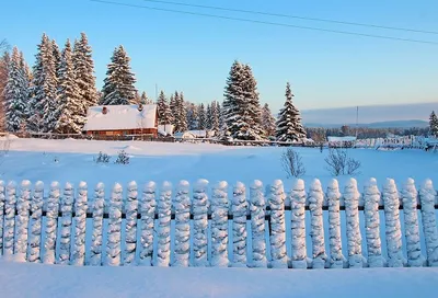 Зима в русской деревне 40 x 50, 2018