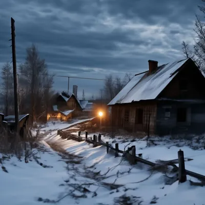 Деревня зимой (Александр Меркер) / Проза.ру