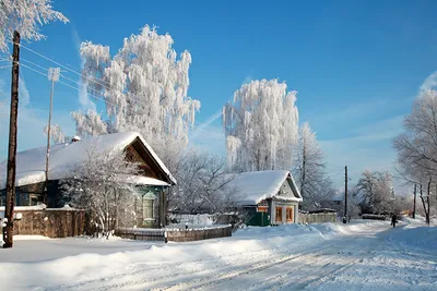 Заброшенная русская деревня зимой» — создано в Шедевруме