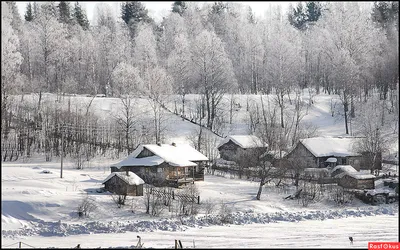 File:Коровин Русская деревня зимой.jpg - Wikimedia Commons