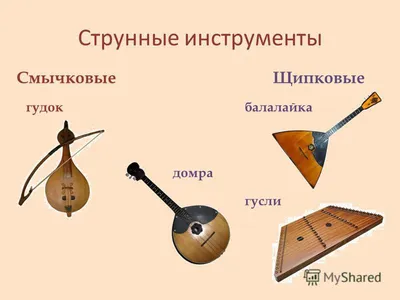 Русские народные инструменты.