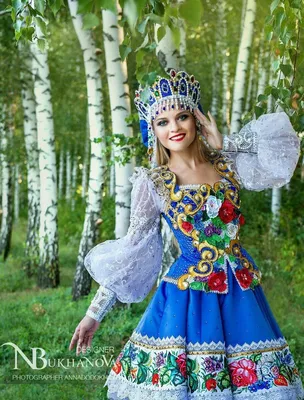 Современное народное платье - купить за 14800 руб: недорогие русские  народные костюмы в СПб