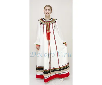 Русское народное платье с подъюбником для танца. Цвет красный.
