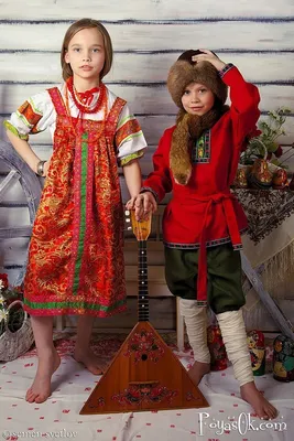 Русский народный стилизованный костюм:: сарафан, блузка, коротена и  кокошник.