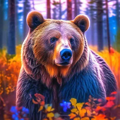 Русский медведь в величии: скачать jpg изображение