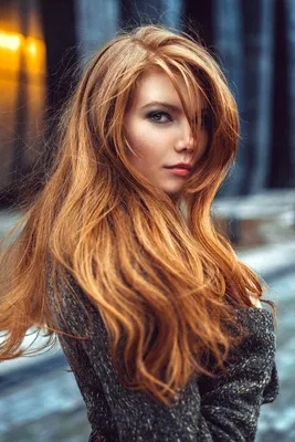 Рыжее мелирование на русые волосы - 72 фото