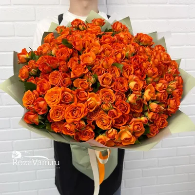 Букет из 51 желтой и оранжевой розы - купить в Москве по цене 2990 р -  Magic Flower