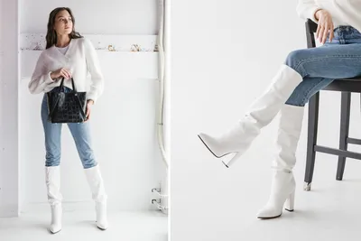 Для вас женщины. Как носить белые сапоги: актуальные образы в 2022 году |  Joy-Pup - всё самое интересное! | Дзен