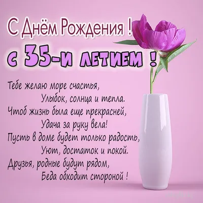 Открытки с днем рождения мужчине 35 лет - фотоизображения на сайте -  pictx.ru