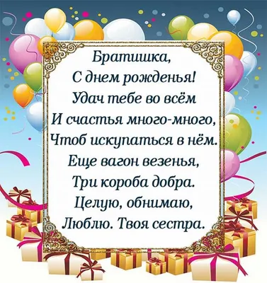 Открытка с днем рождения братан - поздравляйте бесплатно на otkritochka.net