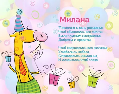 Открытка с именем милана С днем рождения картинки. Открытки на каждый день с  именами и пожеланиями.
