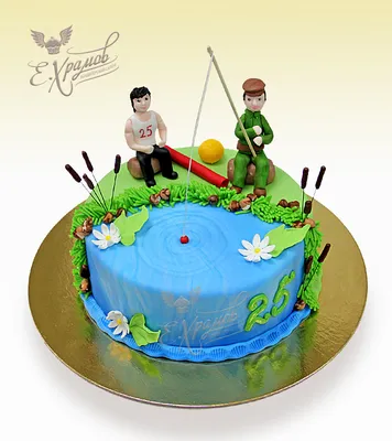 Торт для мужчины рыбака