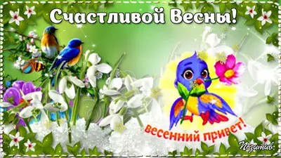 Картинки \"С первым днем весны\" (50 открыток) • Прикольные картинки и позитив