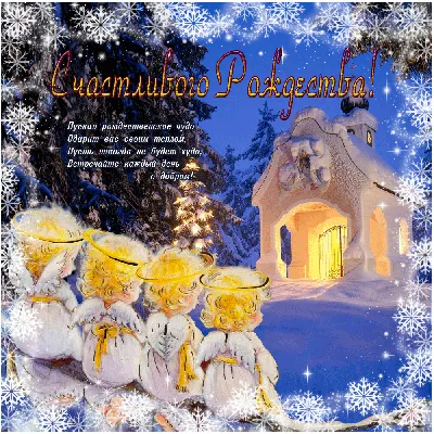 Красивые картинки с Рождеством Христовым, тёплыми пожеланиями и надписями |  Рождество христово, Рождество, Рождественские открытки