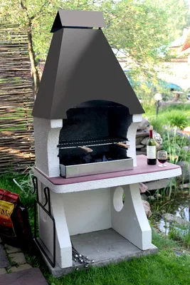 Готовая садовая печь барбекю для дачи БО-14, печь гриль барбекю для сада в  интернет магазине печей 1mangal недорого по выгодной цене с доставкой и  монтажом.