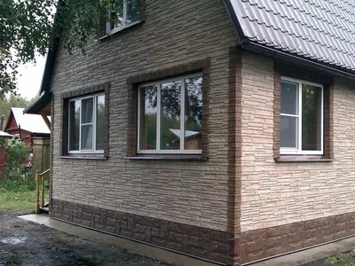 Фасад дома под камень - варианты отделки