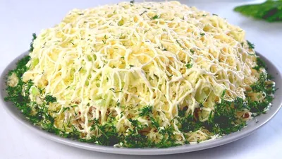Салат Лебединый пух с пекинской капустой рецепт фото пошагово и видео -  1000.menu