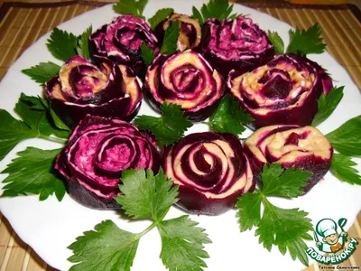 Салат Розы рецепт с фото пошагово - 1000.menu