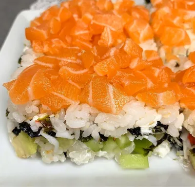 Салат с красной рыбой «Торт-ролл» 🍣 - рецепт автора Кристина Лавриненко