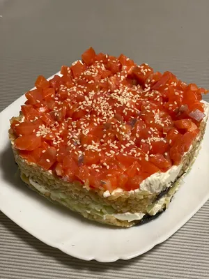 Суши-салат «Филадельфия» рецепт с фото пошагово - Вкуснофф.рф