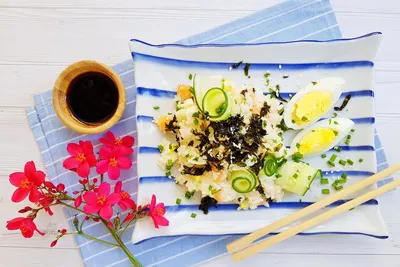 Салат 🍣 суши - рецепт автора Эля Зейнетдинова