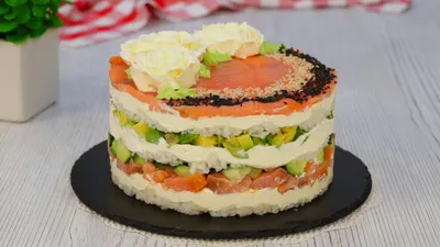 Салат ВкусВилл / Избёнка «Филадельфия» - «Не самый дешёвый салат из простых  ингредиентов, похожий на роллы в разобранном виде. В чем отличие от них» |  отзывы