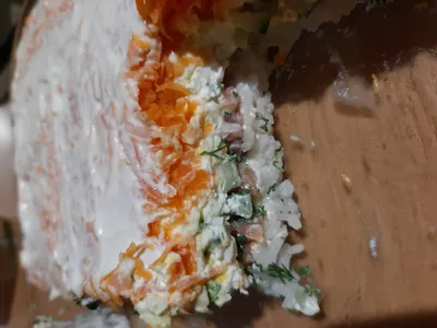Салат Ролл Мимоза с Сыром и Тунцом Новогодние Рецепты Люда Изи Кук Меню на  Новый Год