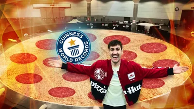 Самая большая пицца в мире - YouTube
