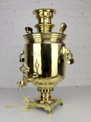 Antique Imperial Russian Tula charcoal Brass Samovar withe medals s -