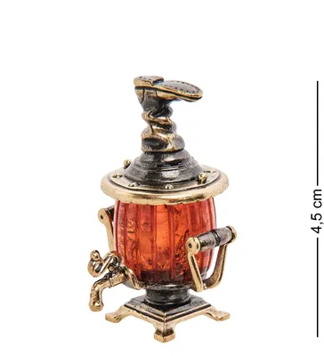 Solid Brass Amber Figurine of Russian Samovar Teapot Totem talisman  IronWork | eBay