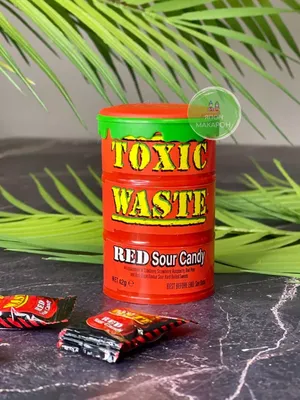 Леденцы Toxic Waste Red Самые кислые конфеты в мире! 42гр (США) - купить с  доставкой по выгодным ценам в интернет-магазине OZON (604022952)