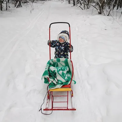 Зимние детские санки снегокат, цена в Уфе от компании Пласт Инжиниринг Уфа