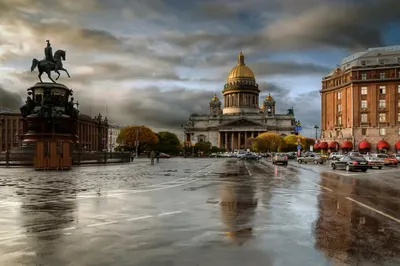 Архитектурные шедевры Санкт-Петербурга: фото для фона