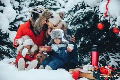 Идеи зимней семейной фотосессии | Для всей семьи