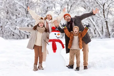 Семейная фотосессия зимой | Какую семейную фотосессию выбрать? — Фотостудия  SF