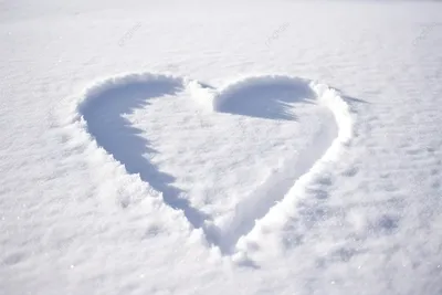 Сердце на снегу: нежность льда