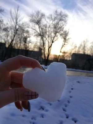 Фотография Сердце на снегу: замороженная страсть