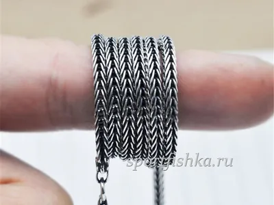 Цепочка серебряная с алмазной огранкой Diamond Edge Chain Silver ширина 2  мм длина 55 см.