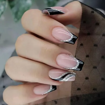 Френч маникюр - новинки красивого дизайна на ногтях | Fancy nails, Stylish  nails art, Purple nails