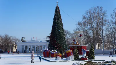 Зима в центре города Севастополя