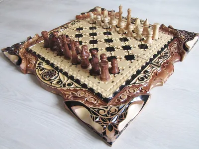 Шахматы резные, подарочные, ручной работы (кедр) 25*50 см. — купить в  интернет-магазине по низкой цене на Яндекс Маркете