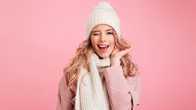 Холодостойкие шерстяные шапки для защиты ушей, шапка-ушанка, шарф,  комплект, модные вязаные бенины, женские – лучшие товары в онлайн-магазине  Джум Гик