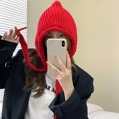 Вязаные крючком шапки-бини, теплая шапка для защиты ушей, осенне-зимние вязаные  шапки для женщин – лучшие товары в онлайн-магазине Джум Гик